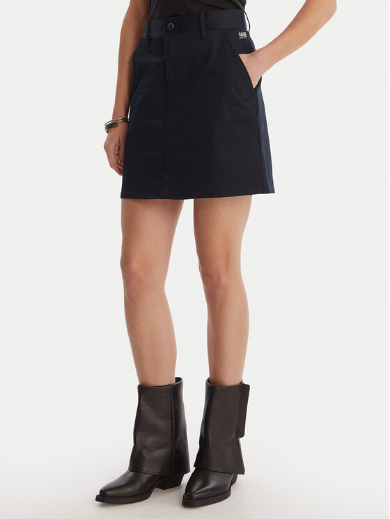 G-Star Raw Spódnica mini D29095-5126 Granatowy Regular Fit