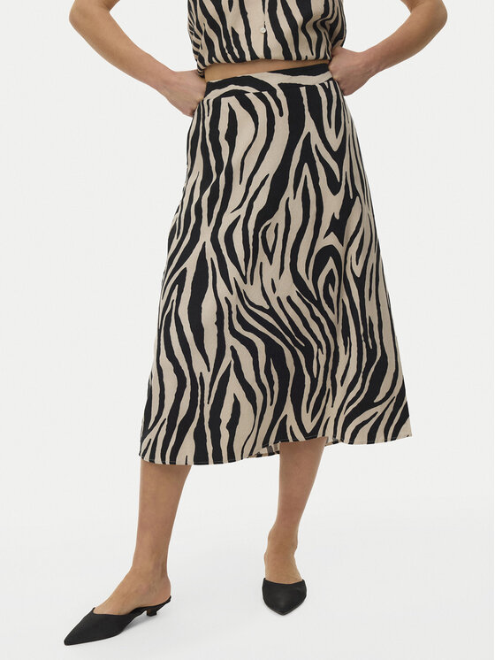 Vero Moda Spódnica midi Mymilo 10340419 Kolorowy Regular Fit
