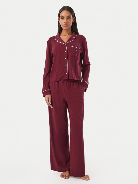 Polo Ralph Lauren Piżama 4P0229 Bordowy Relaxed Fit