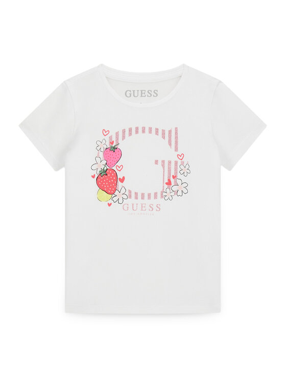 Guess T-Shirt K6GI00 K6YW4 Biały Regular Fit