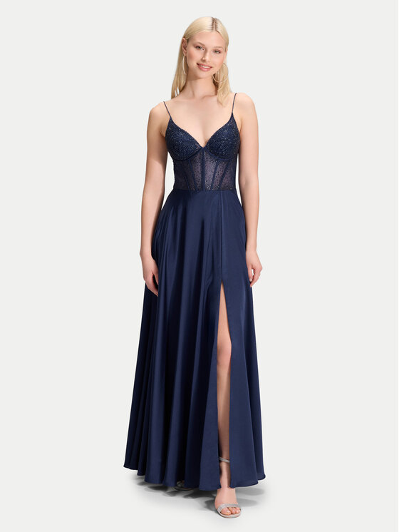 Hey Kyla Sukienka wieczorowa 5AI061HK Granatowy Regular Fit