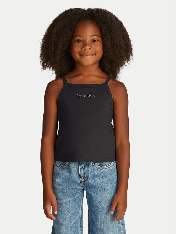 Calvin Klein Jeans Top Punto IG0IG02868 Czarny Slim Fit