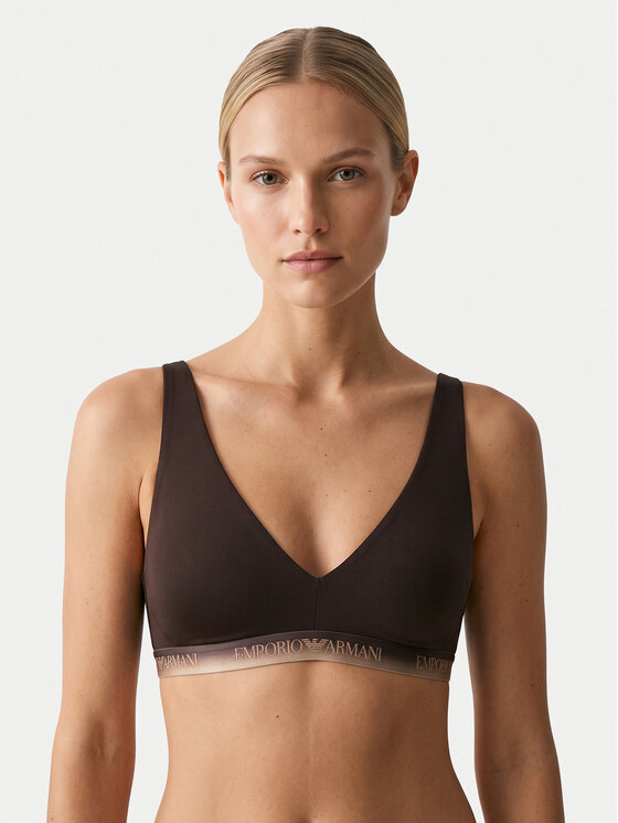 Emporio Armani Underwear Biustonosz braletka EW000435 AF25572 U6279 Brązowy ciemny