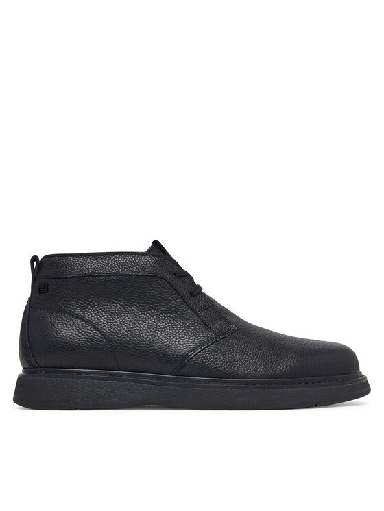 Tommy Hilfiger Półbuty Comfort Leather Chukka FM0FM06075 Czarny