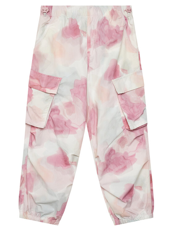 United Colors Of Benetton Spodnie materiałowe 4Q2RCF04K Różowy Relaxed Fit