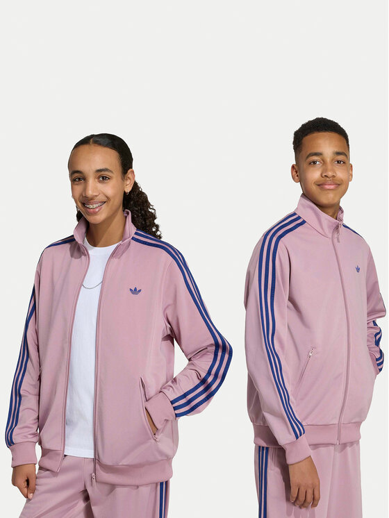 adidas Bluza Firebird Loose Track HZ6641 Różowy Regular Fit
