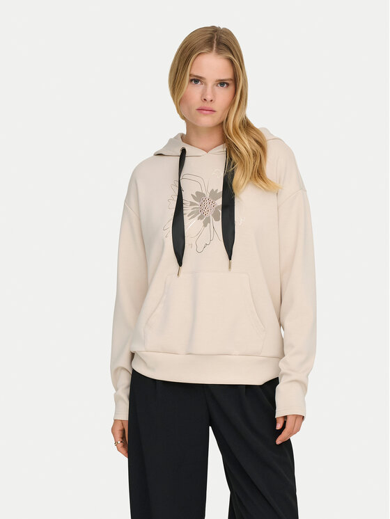 ONLY Bluza Fancy 15370578 Beżowy Regular Fit