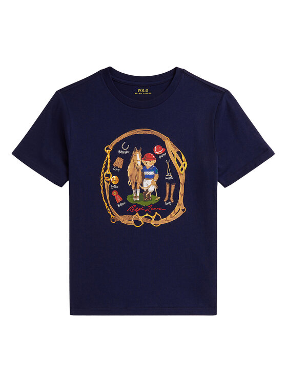 Polo Ralph Lauren T-Shirt 323A96608001 Granatowy Regular Fit