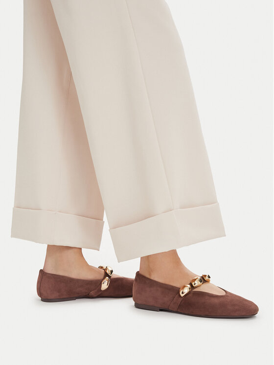 Steve Madden Baleriny Poppin 11005437 Brązowy