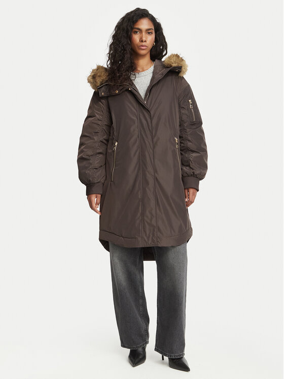 Liu Jo Kurtka zimowa WF6064 T714A Brązowy Regular Fit