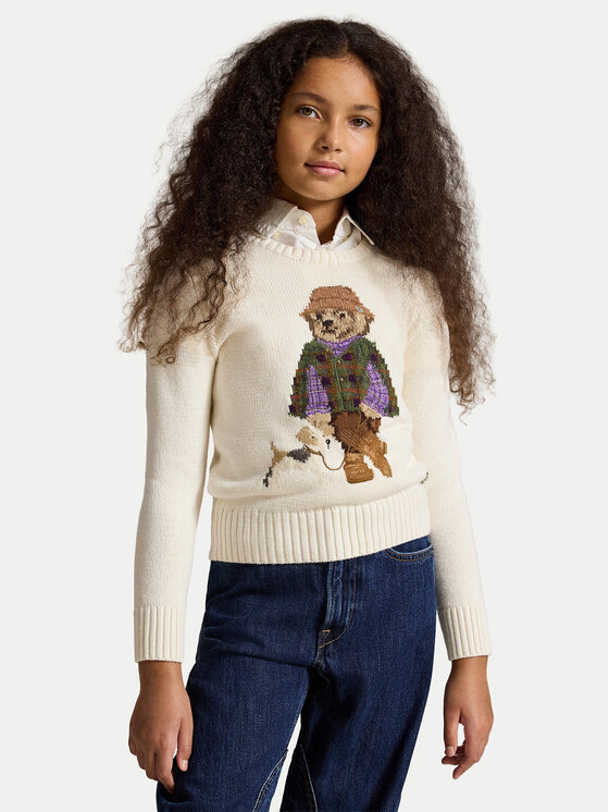 Polo Ralph Lauren Sweter 313B26004001 Kremowy Regular Fit