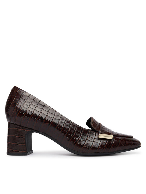 Clarks Czółenka Fernie Edge 26327185 Brązowy ciemny