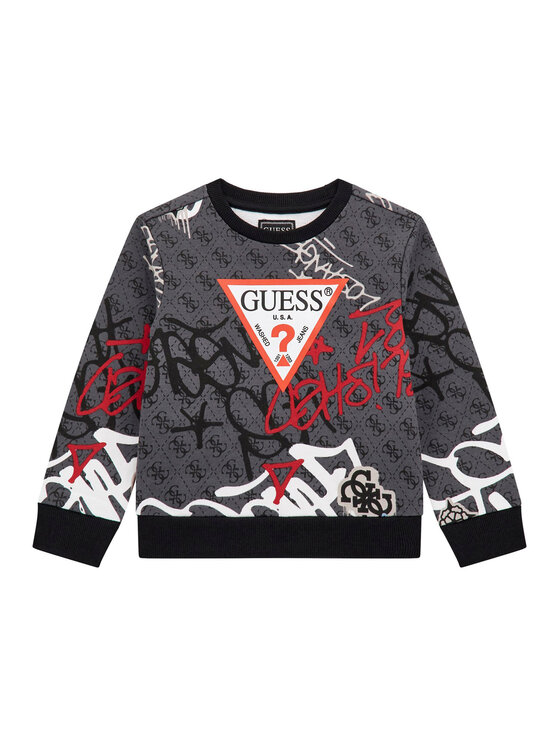 Guess Bluza N5BQ05 KAD74 Szary Regular Fit