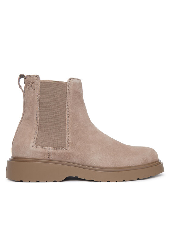 Calvin Klein Sztyblety Combat Ess Chelsea Boot Su YM0YM01372 Brązowy