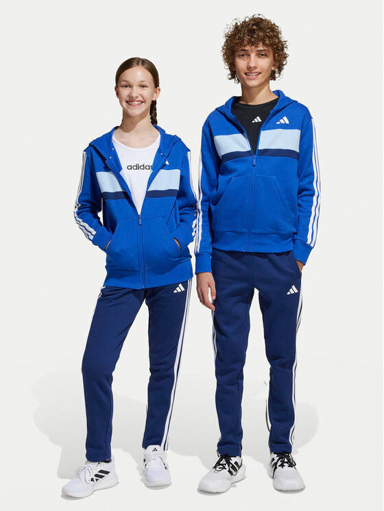 adidas Dres Seasonal Essentials Tiberio 3-Stripes JI6209 Niebieski Regular Fit