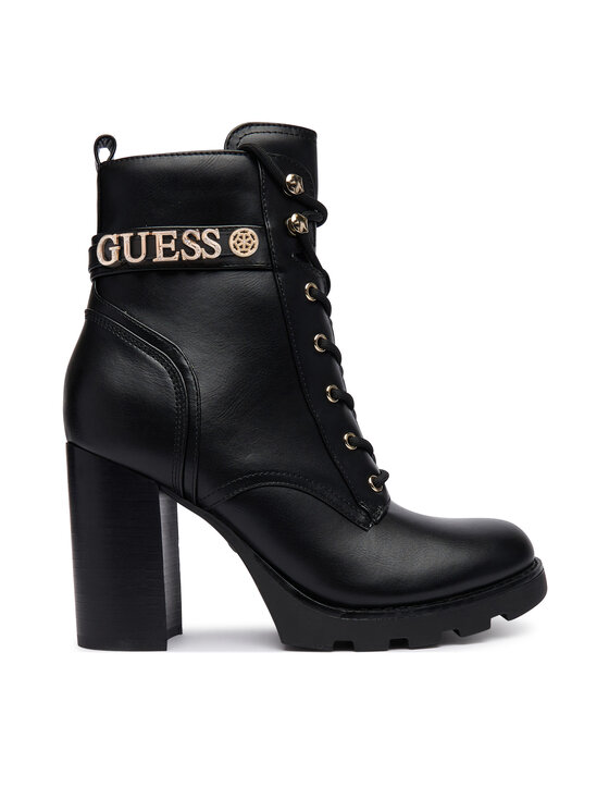 Guess Botki FLFNEE ELE10 Czarny