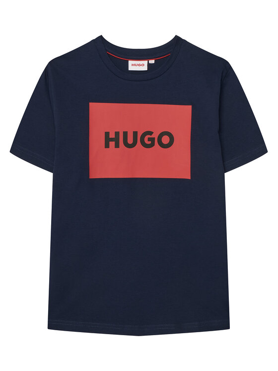 HUGO T-Shirt G00572 D Granatowy Regular Fit