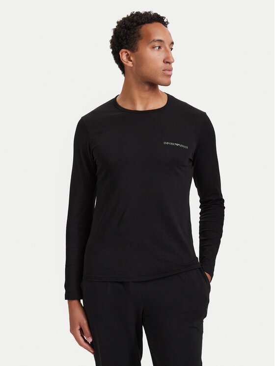 Emporio Armani Underwear Longsleeve EM000382 AF25022 UC001 Czarny Slim Fit
