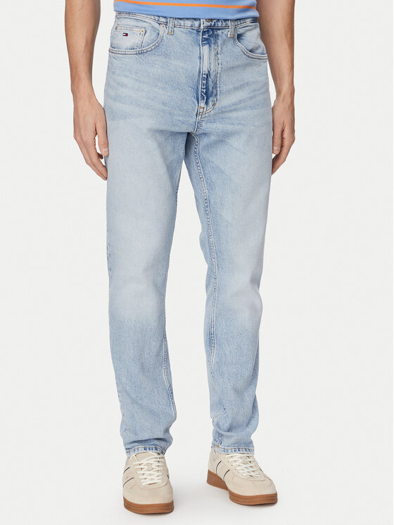 Tommy Jeans Jeansy DM0DM23064 Niebieski jasny Slim Fit