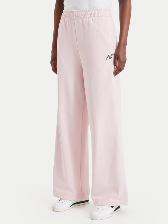 Lacoste Spodnie dresowe XF8392 Różowy jasny Regular Fit