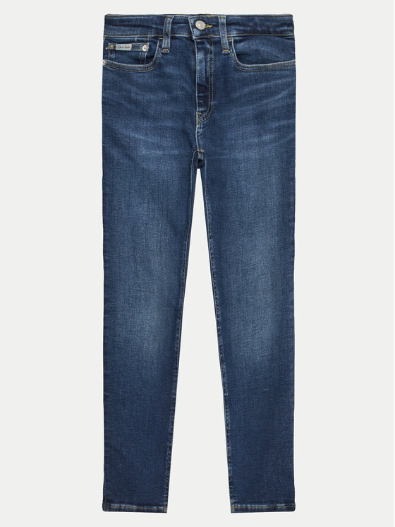 Calvin Klein Jeans Jeansy IB0IB02303 Granatowy Slim Fit