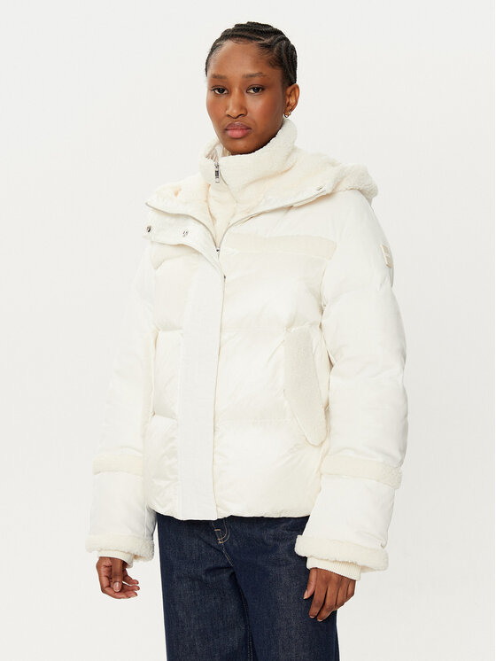 BOSS Kurtka puchowa Pimira 50524479 Écru Regular Fit