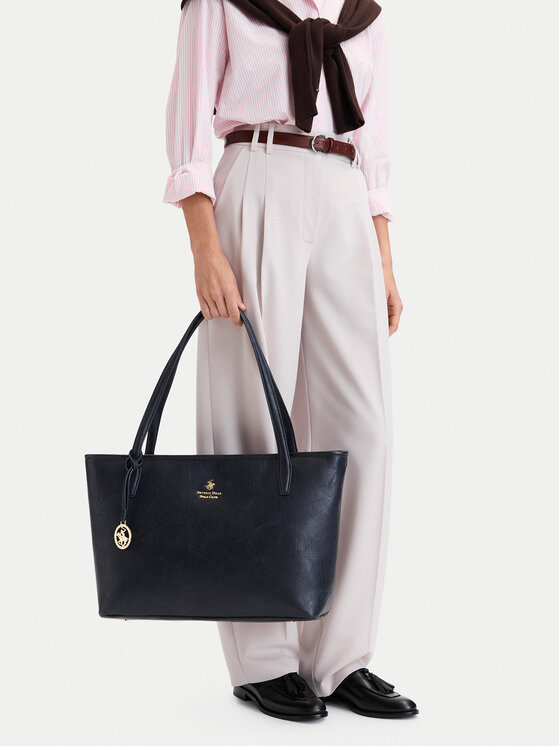 Beverly Hills Polo Club Torebka CEO-BHPC-L-013-10 Granatowy
