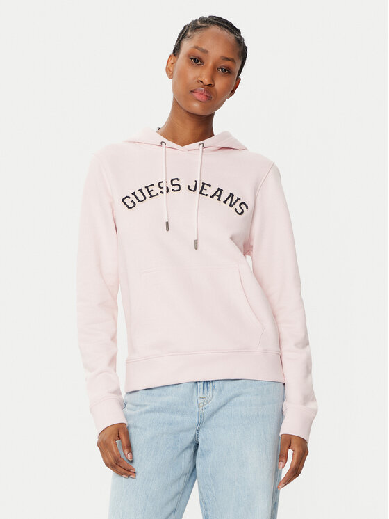Guess Jeans Bluza W5RQ17 K68I4 Beżowy Regular Fit