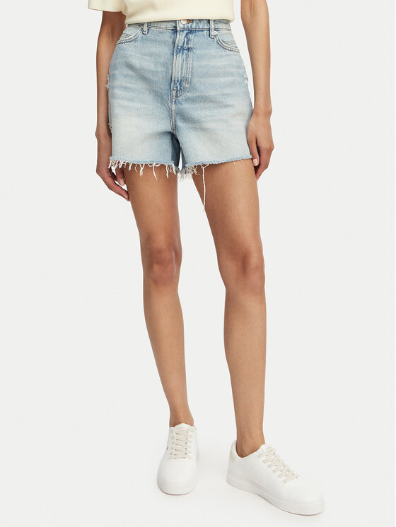 BOSS Szorty jeansowe 50558697 Niebieski jasny Regular Fit