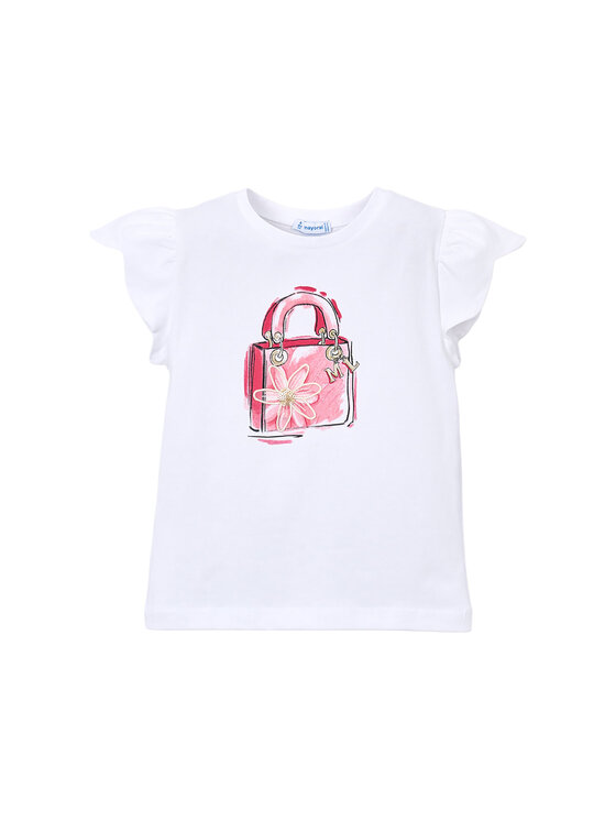 Mayoral Top 3002 Biały Regular Fit