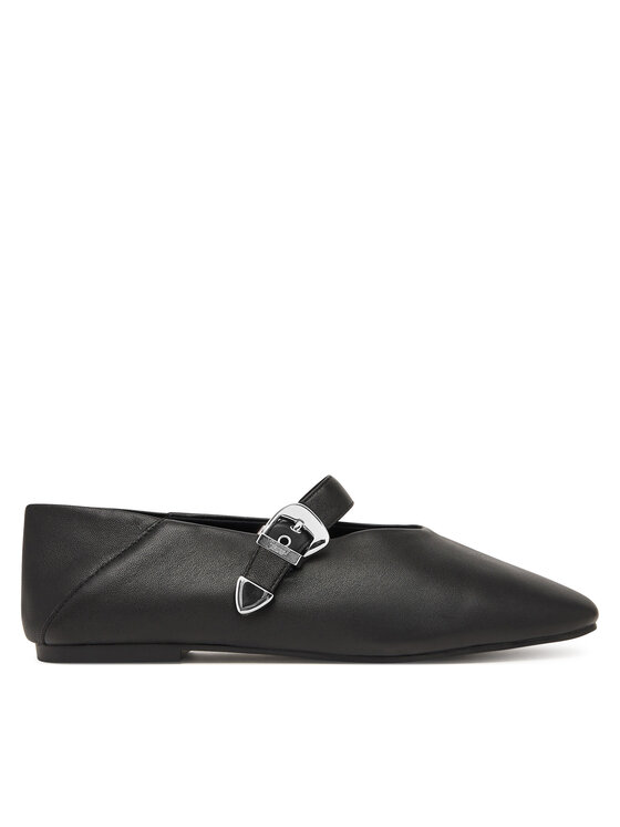 Tommy Jeans Baleriny Tjw Ballerina Nappa Leather EN0EN03043 Czarny