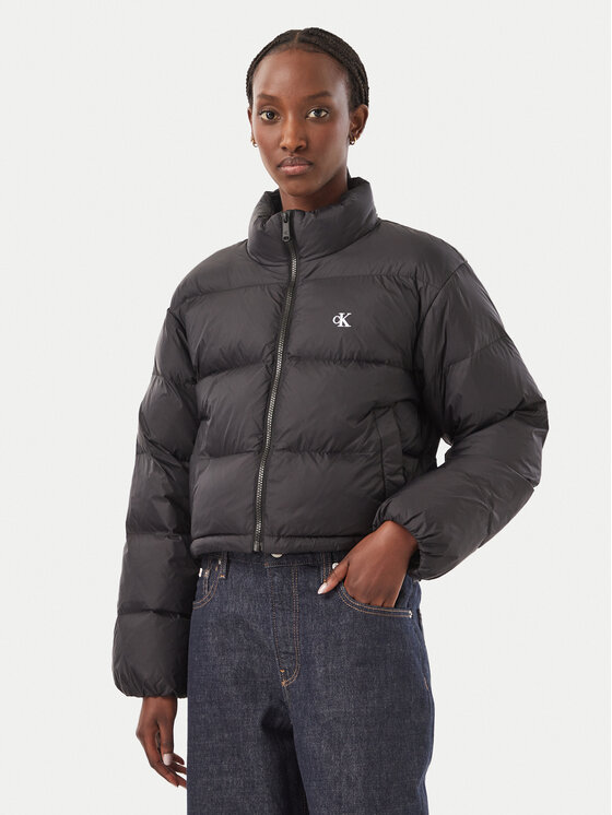 Calvin Klein Jeans Kurtka zimowa Essential LV047H503G Czarny Regular Fit