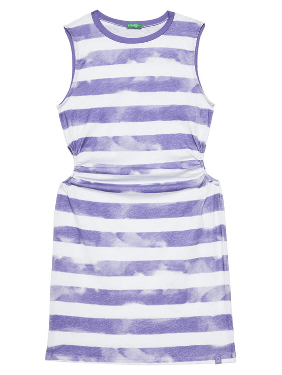 United Colors Of Benetton Sukienka letnia 3SL3CV013 Fioletowy Regular Fit