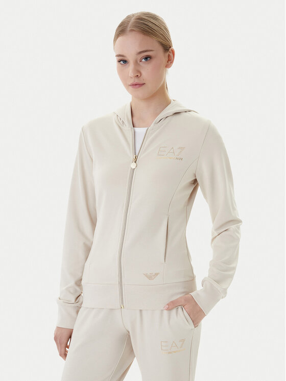 EA7 Emporio Armani Bluza 7W001044 AF12482 U1088 Beżowy Regular Fit