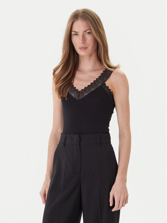 Morgan Top 242-DNAE Czarny Slim Fit