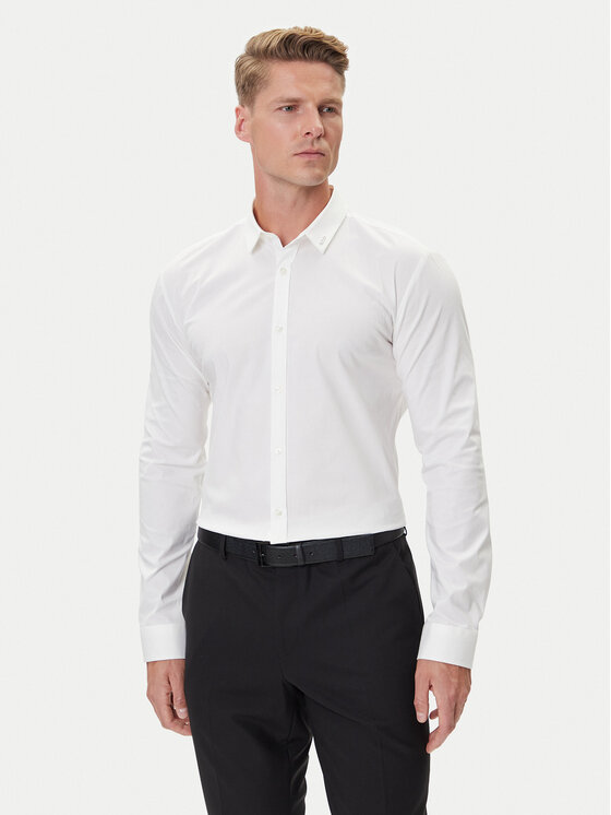 HUGO Koszula Ero3 50475678 Biały Extra Slim Fit