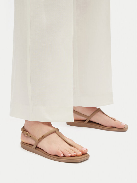 Crocs Sandały Miami Thong Flip 209793 Brązowy