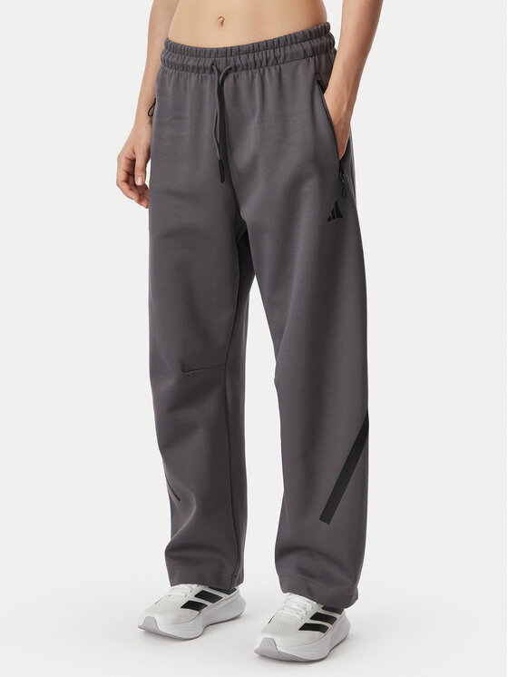 adidas Spodnie dresowe Z.N.E. Open Hem KF6377 Szary Loose Fit
