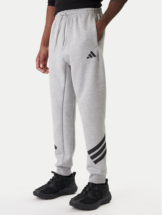 adidas Spodnie dresowe Future Icons 3-Stripes JD4867 Szary Regular Fit