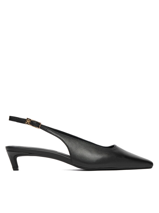 Tommy Hilfiger Czółenka Th Buckle Slingback Low Pump FW0FW09009 Czarny