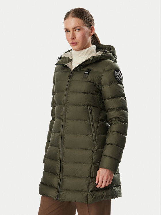 Blauer Kurtka puchowa Agnes 26WBLDK03039 006047 Khaki Slim Fit