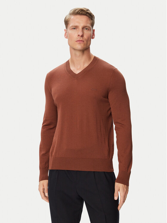 BOSS Sweter H-Melba-L 50571907 Brązowy Regular Fit