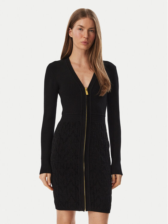 Marciano Guess Sukienka dzianinowa G6BK09 Z1547 Czarny Regular Fit
