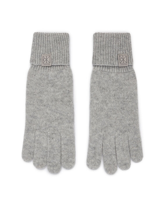 Calvin Klein Rękawiczki LV14F8065G Szary jasny