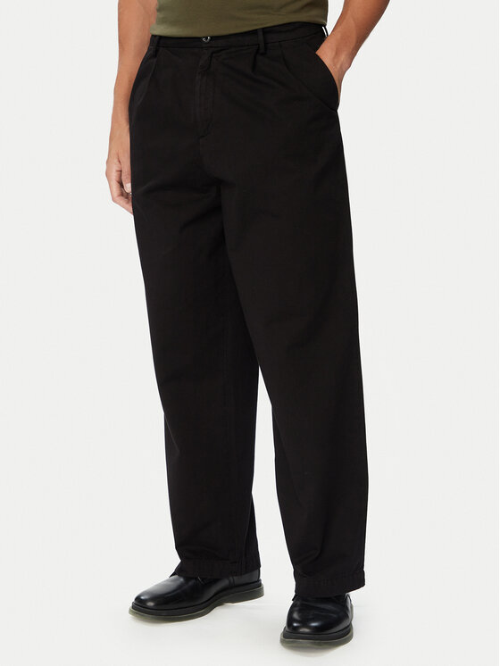 C.P. Company Spodnie materiałowe 21CMPA252A110458G Czarny Loose Fit