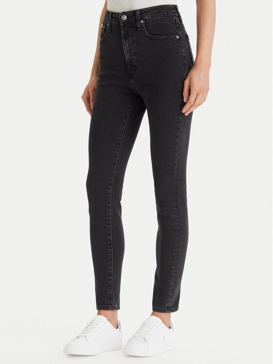 Calvin Klein Jeans Jeansy LV047E632G Czarny Skinny Fit