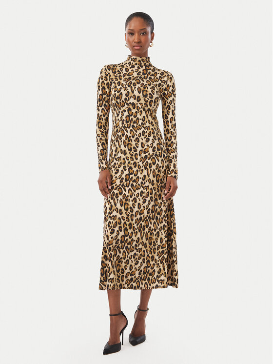 Marella Sukienka codzienna Girino 2623626014 Brązowy jasny Regular Fit