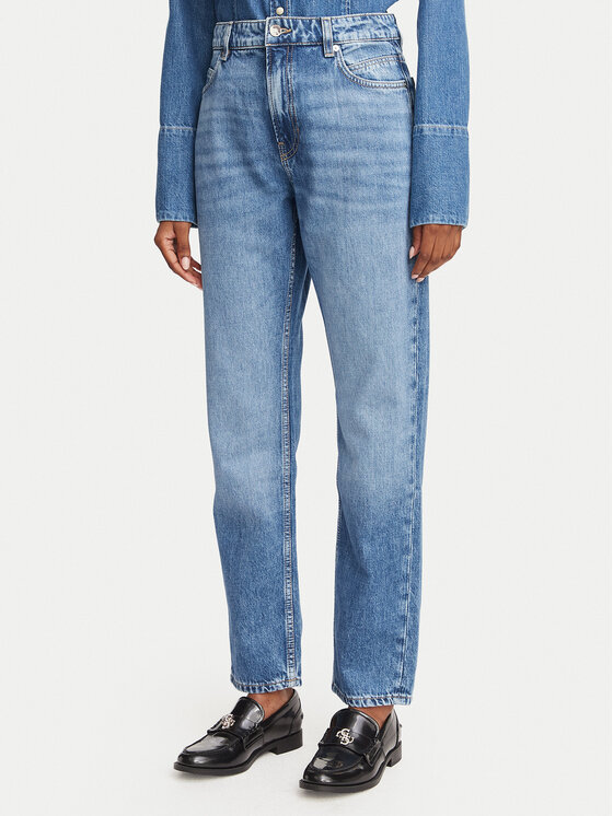 BOSS Jeansy Ada 50564443 Granatowy Boyfriend Fit