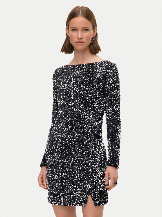Vero Moda Sukienka koktajlowa Bella 10335717 Czarny Slim Fit