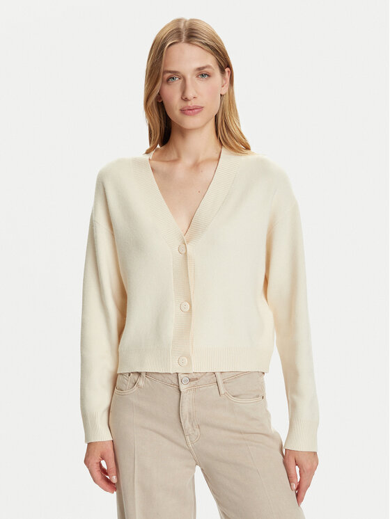 Vero Moda Kardigan Gold Art 10332210 Beżowy Regular Fit